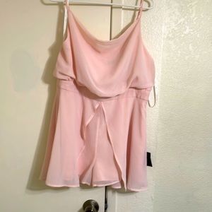 Light pink sheer romper